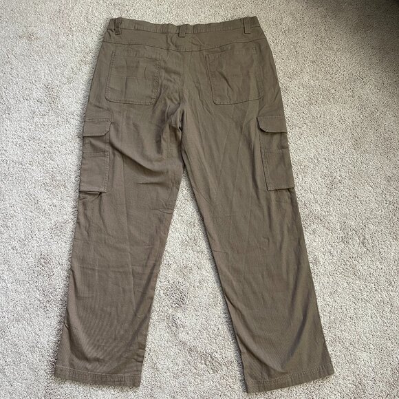 Outdoor Sports Pants Mens 40x31 Brown Canvas Outdoor Hiking Cargo Tactical NWT - Picture 6 of 6